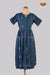 Navy Blue Cotton Lamp Frock For Kids !!!