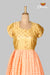 Peach Floral Line Long Gown For Girls !!!