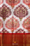 Red Silk Pattu Pavadai Unstitched Material For Kids !!!