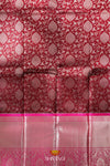 Red Silk Pattu Pavadai Unstitched Material For Kids !!!