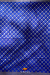 Green Pochampally Silk Pattu Pavadai Unstitched Material For Kids !!!