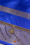 Green Pochampally Silk Pattu Pavadai Unstitched Material For Kids !!!