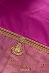 Blue Pochampally Silk Pattu Pavadai Unstitched Material For Kids !!!