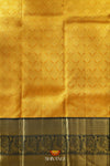 Yellow Silk Pattu Pavadai Unstitched Material For Kids !!!