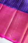 Purple Silk Pattu Pavadai Unstitched Material For Kids !!!