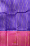 Purple Silk Pattu Pavadai Unstitched Material For Kids !!!