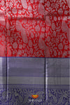 Red Silk Pattu Pavadai Unstitched Material For Kids !!!