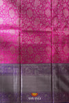 Silk Floral Pattu Pavadai Unstitched Material For Kids !!!