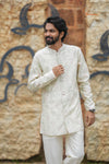 Floral Patola Kurta Set For Boys