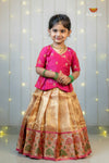 Gold Mayil Iragu Traditional Pattu Pavadai Set