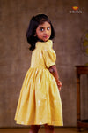 Yellow Fishtail Frock For Kids