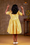 Yellow Fishtail Frock For Kids