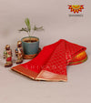 Women's Red Chanderi saree !!!