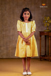 Yellow Fishtail Frock For Kids