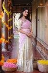 Yellow Misty LilacHalf Saree | Lehenga For Girls