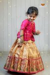 Gold Mayil Iragu Traditional Pattu Pavadai Set