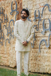 Floral Patola Kurta Set For Boys