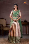 GreenBird of Paradise Half Saree | Lehenga For Girls