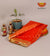 Women's Orange Chanderi Silk saree !!!
