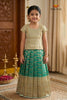 Ramer Green Rainy Cloud EMB Traditional Pattu Pavadai Sets