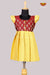 Brown With Yellow Girls Baby Frocks