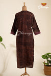 Red Kalamkari Cotton Straight Kurti For Women - AU75