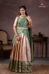 GreenBird of Paradise Half Saree | Lehenga For Girls