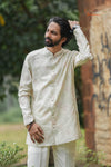 Floral Patola Kurta Set For Boys