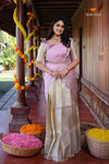 Yellow Misty LilacHalf Saree | Lehenga For Girls