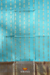 Sky BluePattu Pavadai Unstitched Material For Kids !!!