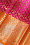 Red Silk Pattu Pavadai Unstitched Material For Kids !!!