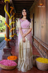 Yellow Misty LilacHalf Saree | Lehenga For Girls