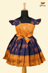Navy Blue Copper Pendant Baby Frock !!!