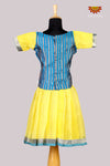 Yellow Gerbera Just Born Pattu Pavadai For Babies