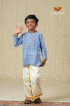 Boys Blue Cotton Kurta !!!