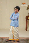 Boys Blue Cotton Kurta !!!