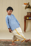 Boys Blue Cotton Kurta !!!