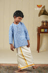 Boys Blue Cotton Kurta !!!