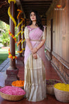 Yellow Misty LilacHalf Saree | Lehenga For Girls