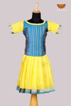 Yellow Gerbera Just Born Pattu Pavadai For Babies