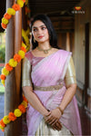 Yellow Misty LilacHalf Saree | Lehenga For Girls