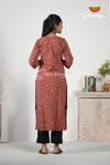 Maroon Ajrakh Block Print Salwar And Dupata for Women !!!