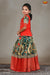 Green and peach combo pattupavada collections for girls and ladies with shivangi clothing