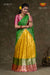 Girls Yellow Potly Mango Half Saree | Langa Davani