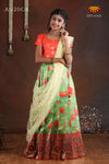 Dancing Peacock Lehenga For Girls