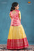 Yellow Silver Pine Pattu Pavadai For Girls - Festive Wear!!!