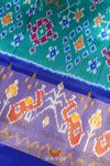 Ramar Green Pochampally Silk Pattu Pavadai Unstitched Material For Kids !!!
