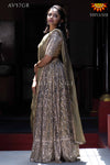 Green Mirror Bandhini Lehenga For Girls
