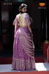 Pink Mirror Bandhini Lehenga For Girls