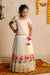 Onam Collection - Half White Onam Pink Lotus Pattu Pavadai - !!!